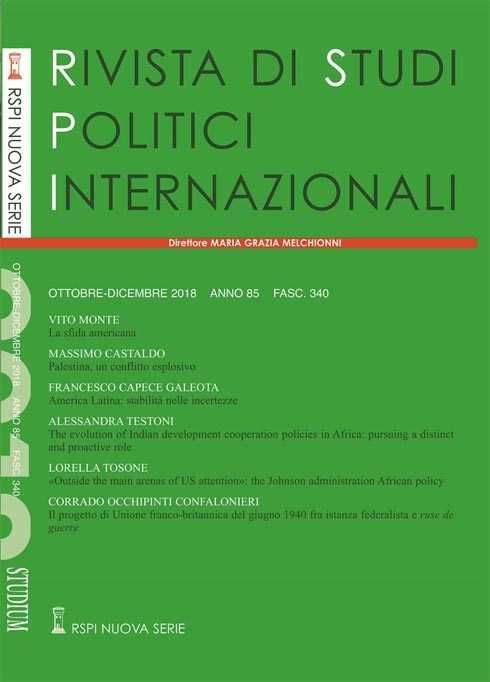 VITO MONTE, LA SFIDA AMERICANA, RIVISTA DI STUDI POLITICI INTERNAZIONALI 1